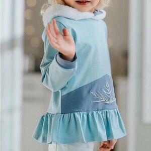 NWT Only Little Once Disney Frozen Elsa Ice Queen Inspired  Hoodie Sweater Top